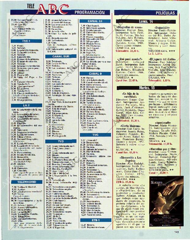 BLANCO Y NEGRO MADRID 13-06-1993 página 143