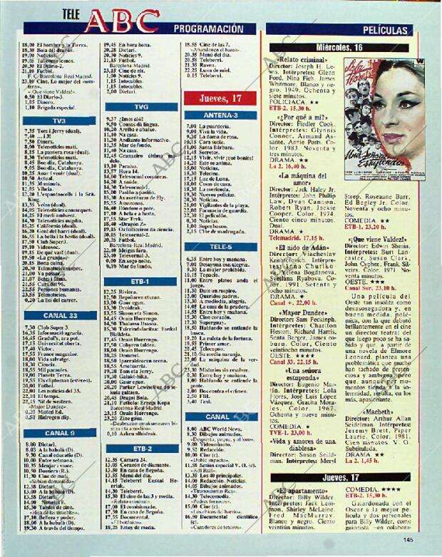 BLANCO Y NEGRO MADRID 13-06-1993 página 145