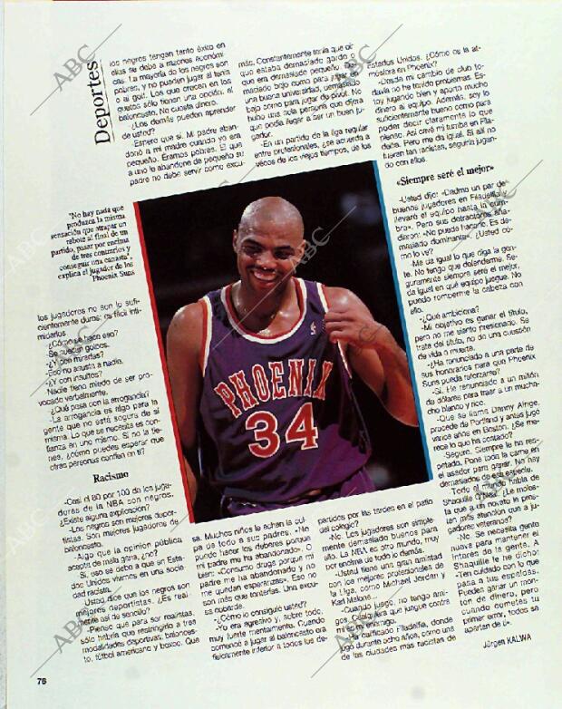 BLANCO Y NEGRO MADRID 13-06-1993 página 76