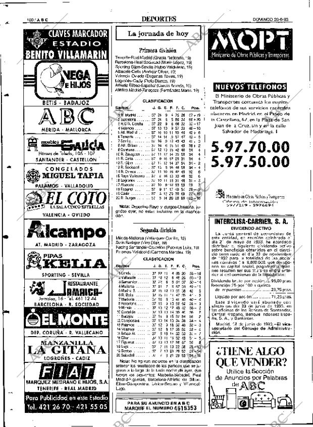 ABC SEVILLA 20-06-1993 página 100