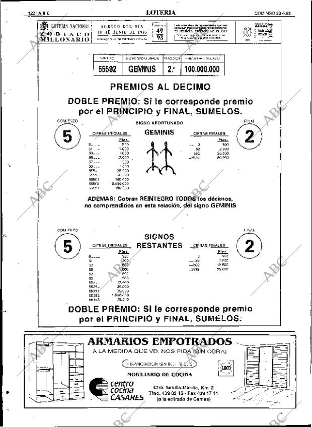 ABC SEVILLA 20-06-1993 página 122