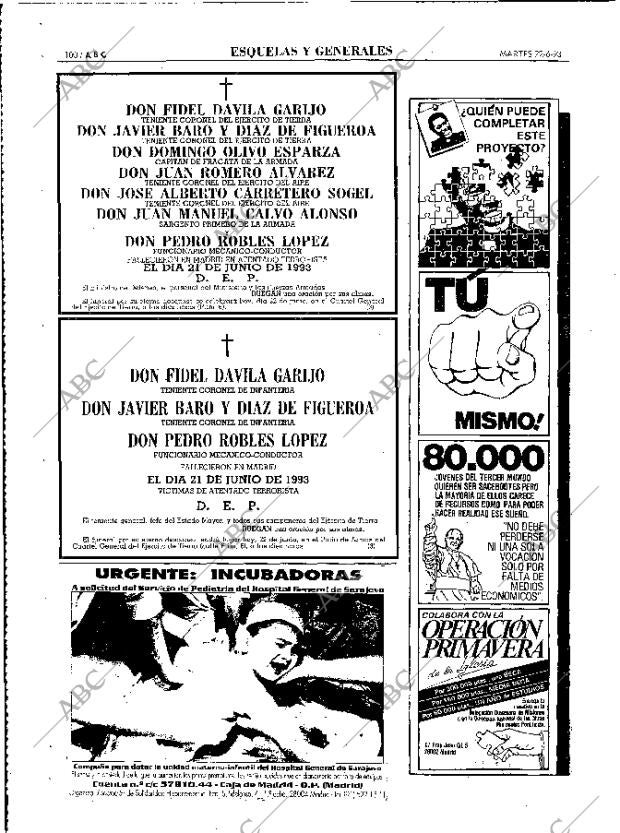 ABC MADRID 22-06-1993 página 100