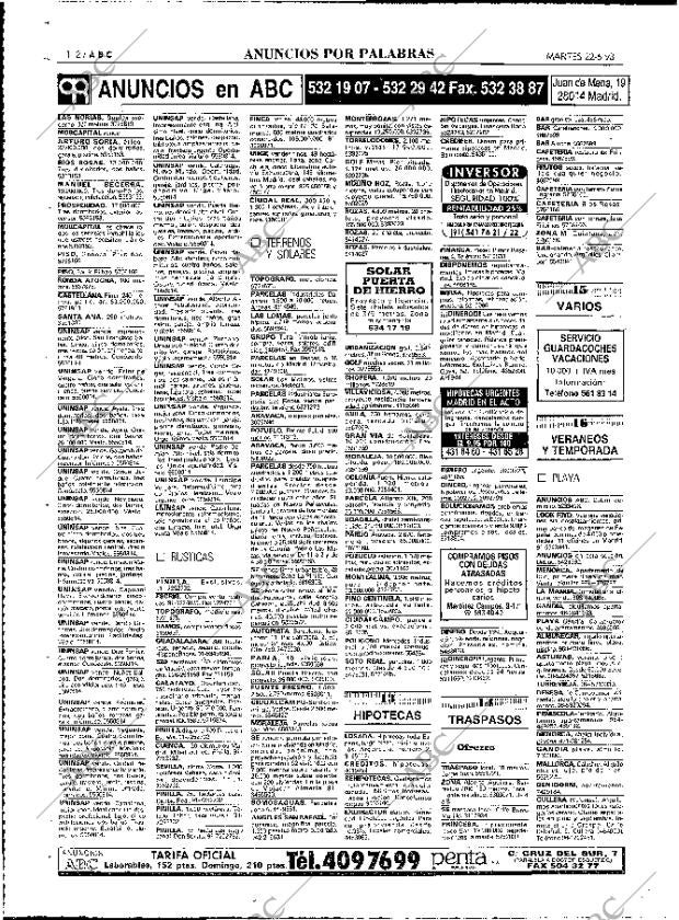 ABC MADRID 22-06-1993 página 112