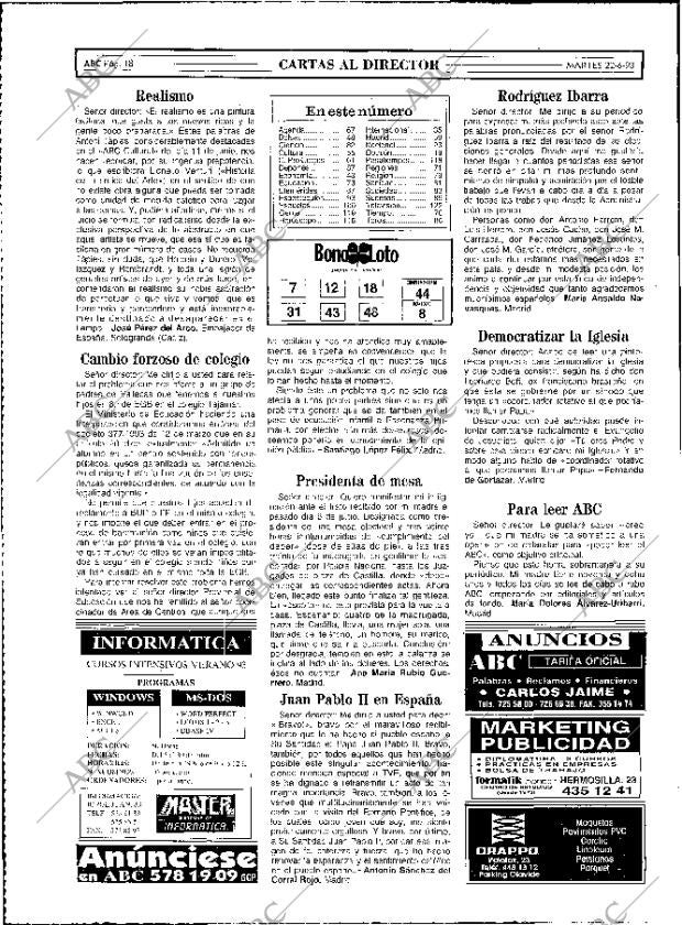 ABC MADRID 22-06-1993 página 18