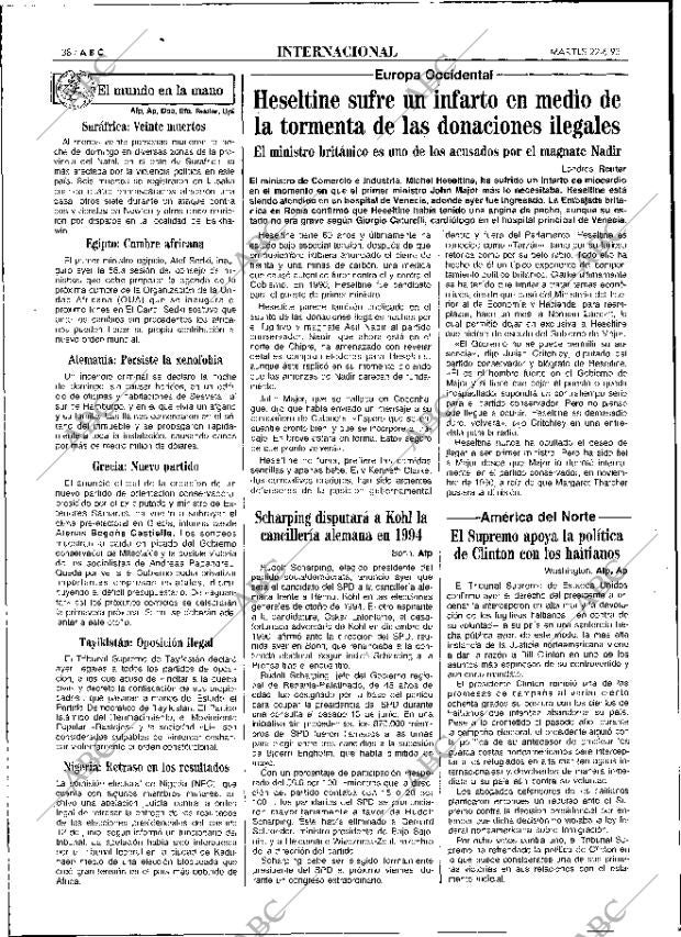 ABC MADRID 22-06-1993 página 38