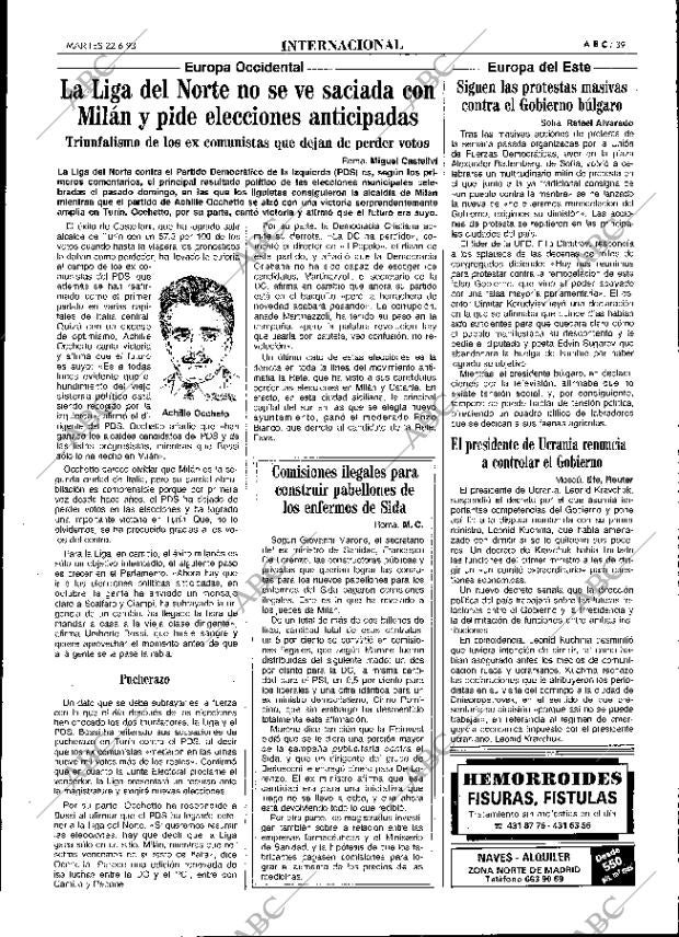 ABC MADRID 22-06-1993 página 39