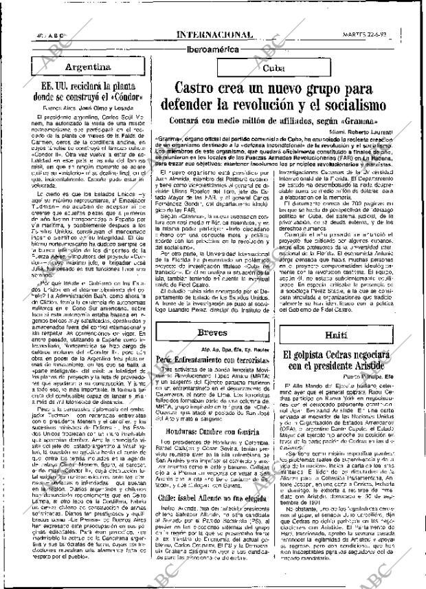 ABC MADRID 22-06-1993 página 40