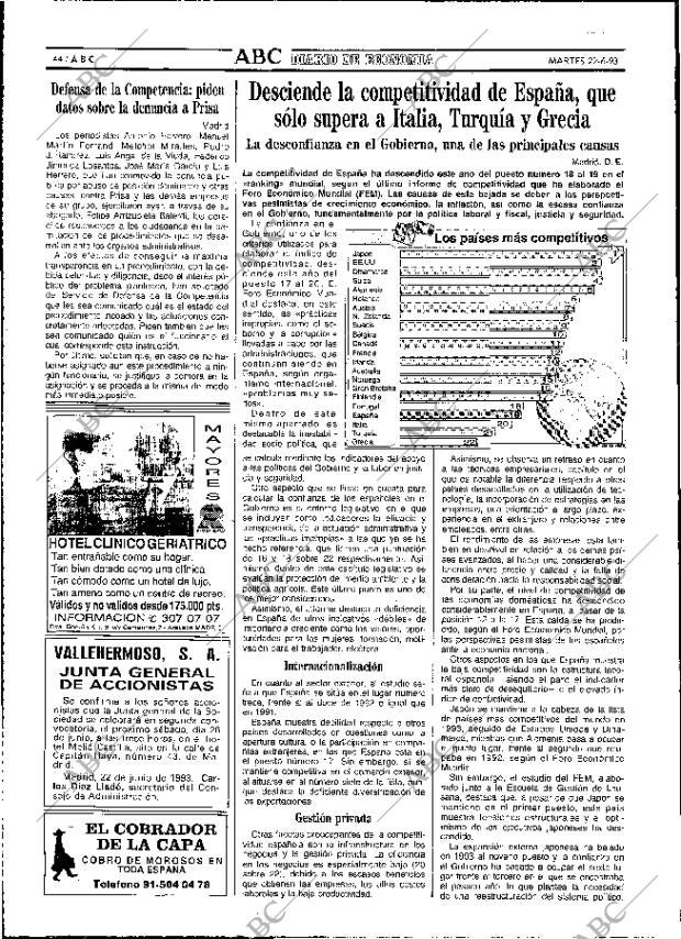 ABC MADRID 22-06-1993 página 44