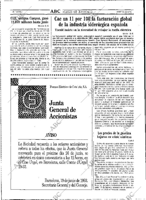 ABC MADRID 22-06-1993 página 46