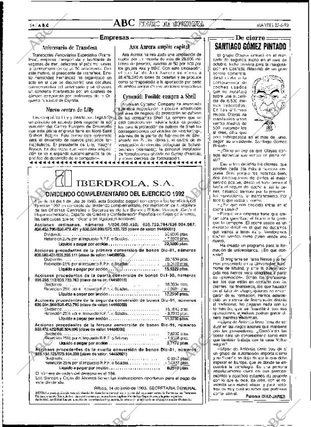 ABC MADRID 22-06-1993 página 54