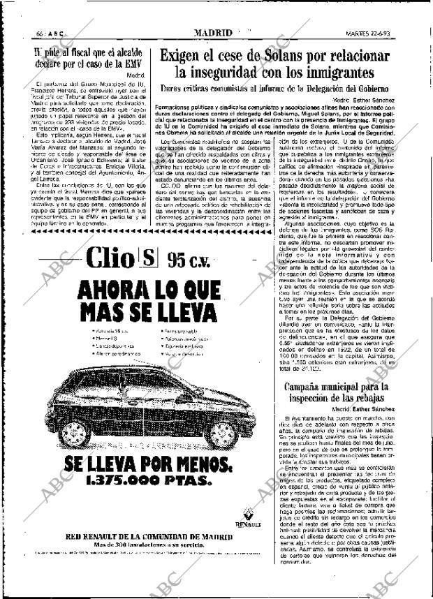 ABC MADRID 22-06-1993 página 66