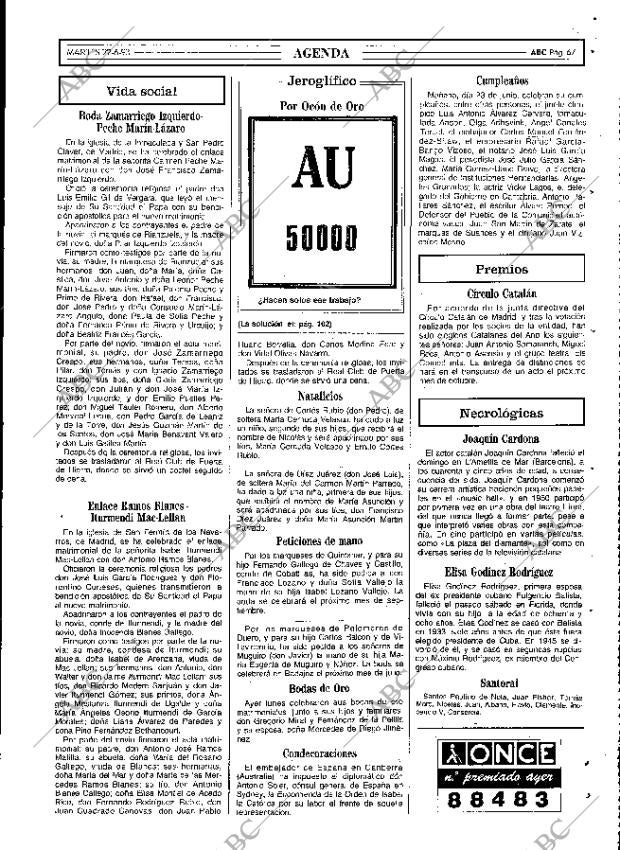 ABC MADRID 22-06-1993 página 67