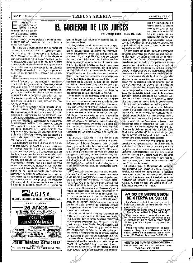 ABC MADRID 22-06-1993 página 72