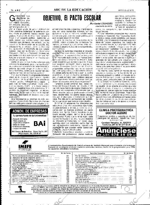 ABC MADRID 22-06-1993 página 76