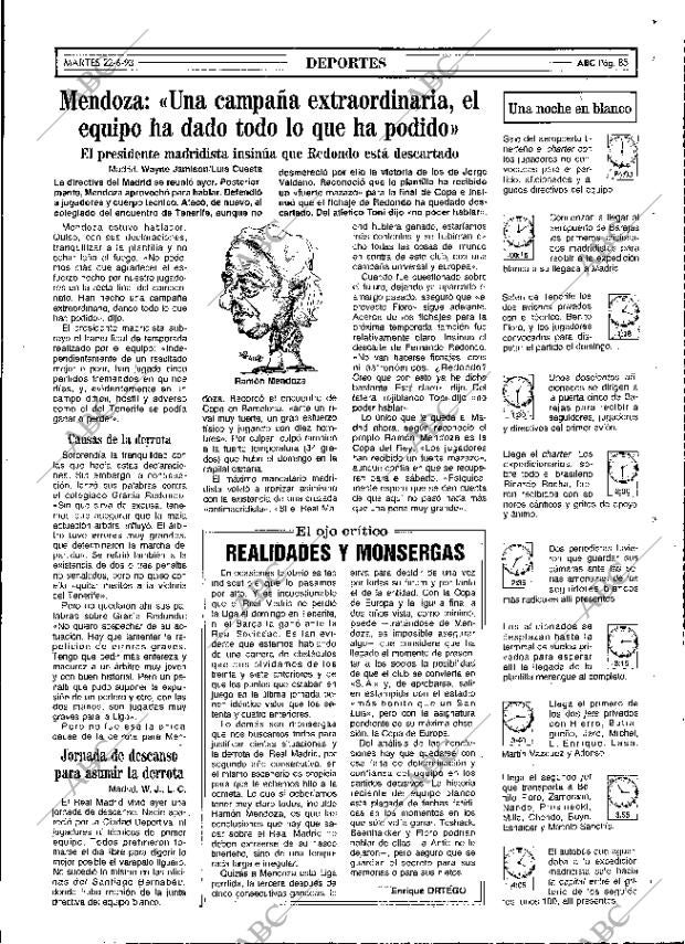 ABC MADRID 22-06-1993 página 85