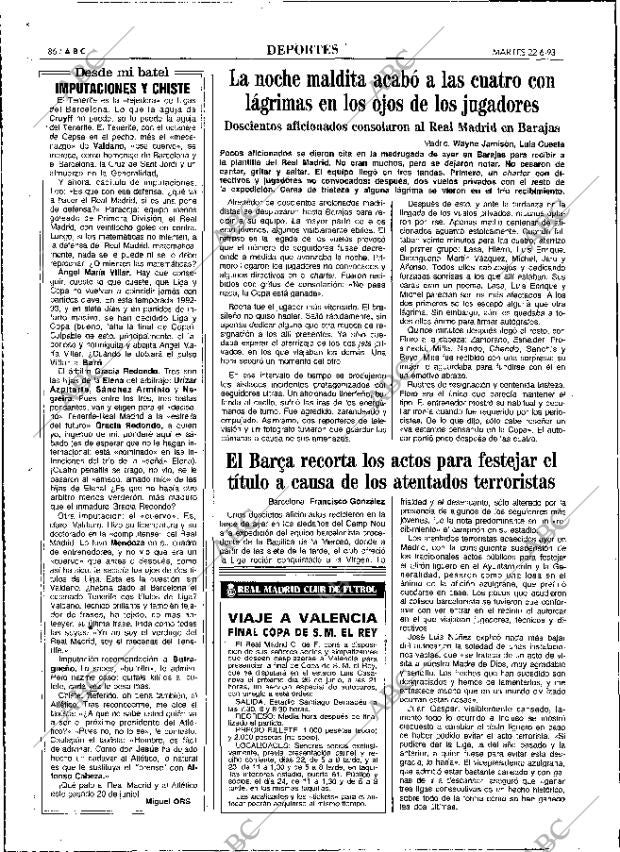 ABC MADRID 22-06-1993 página 86