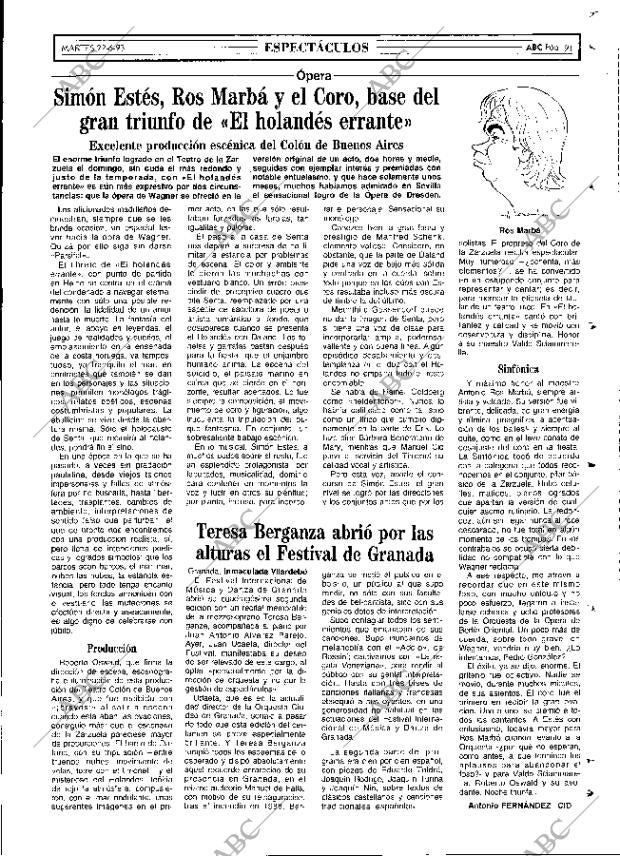 ABC MADRID 22-06-1993 página 91