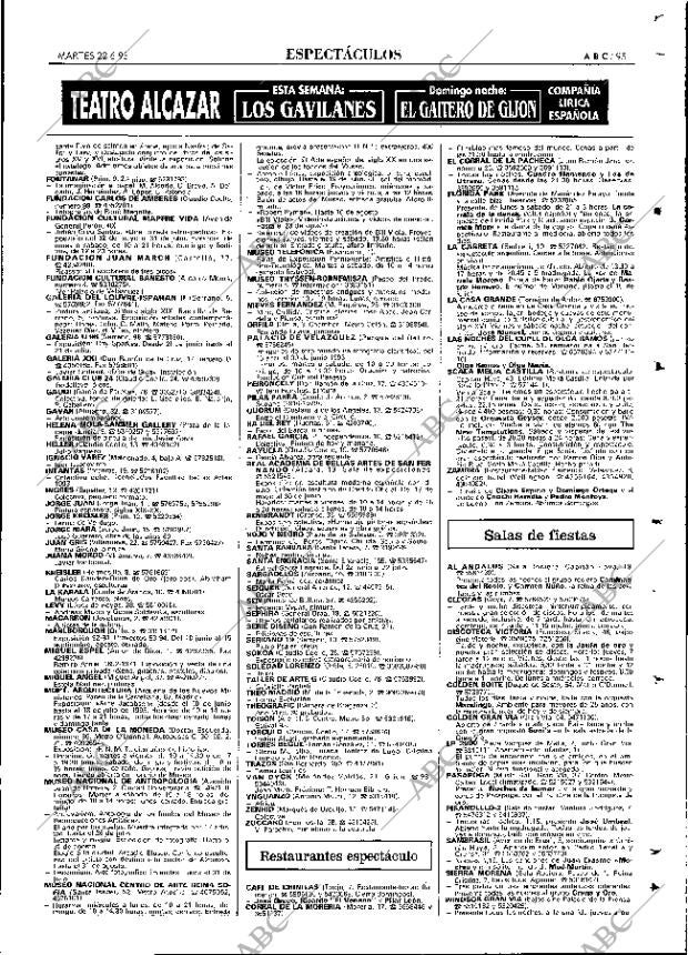 ABC MADRID 22-06-1993 página 95