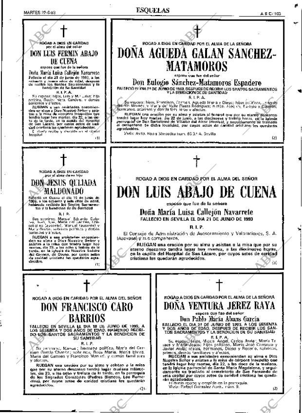 ABC SEVILLA 22-06-1993 página 103