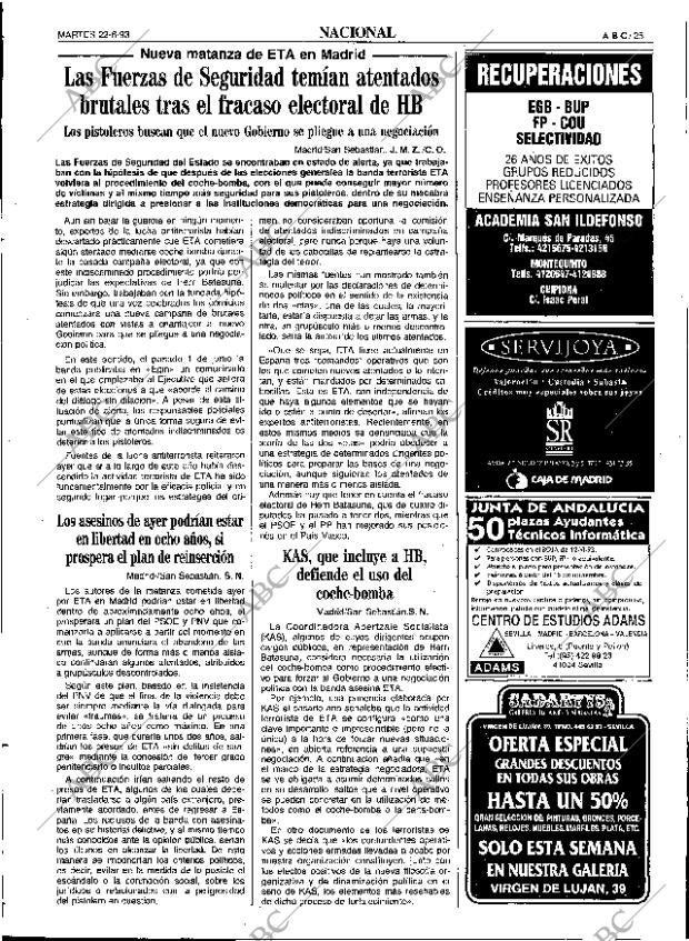 ABC SEVILLA 22-06-1993 página 25
