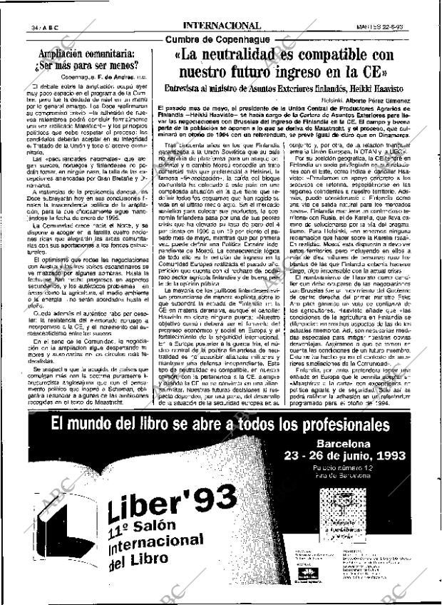 ABC SEVILLA 22-06-1993 página 34