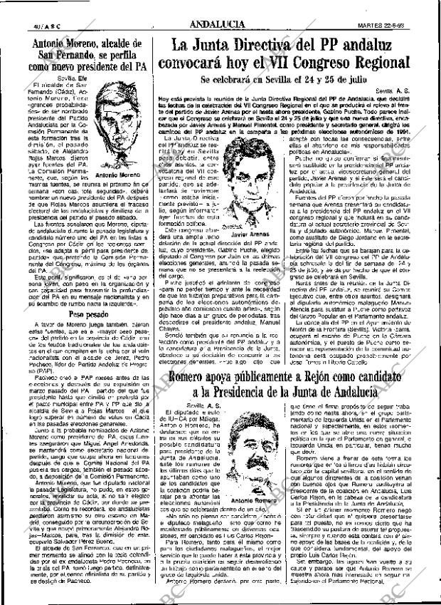 ABC SEVILLA 22-06-1993 página 40