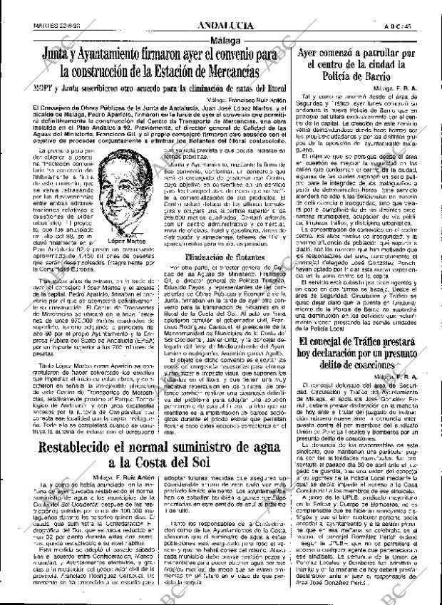 ABC SEVILLA 22-06-1993 página 45