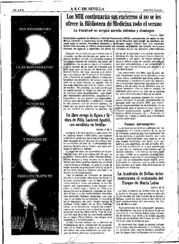 ABC SEVILLA 22-06-1993 página 58