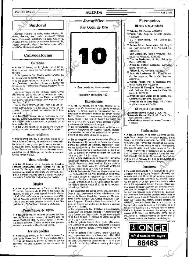 ABC SEVILLA 22-06-1993 página 65