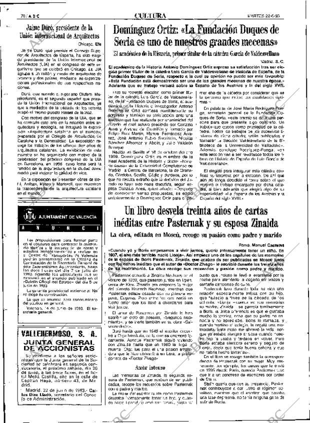ABC SEVILLA 22-06-1993 página 70