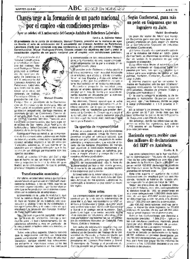 ABC SEVILLA 22-06-1993 página 75