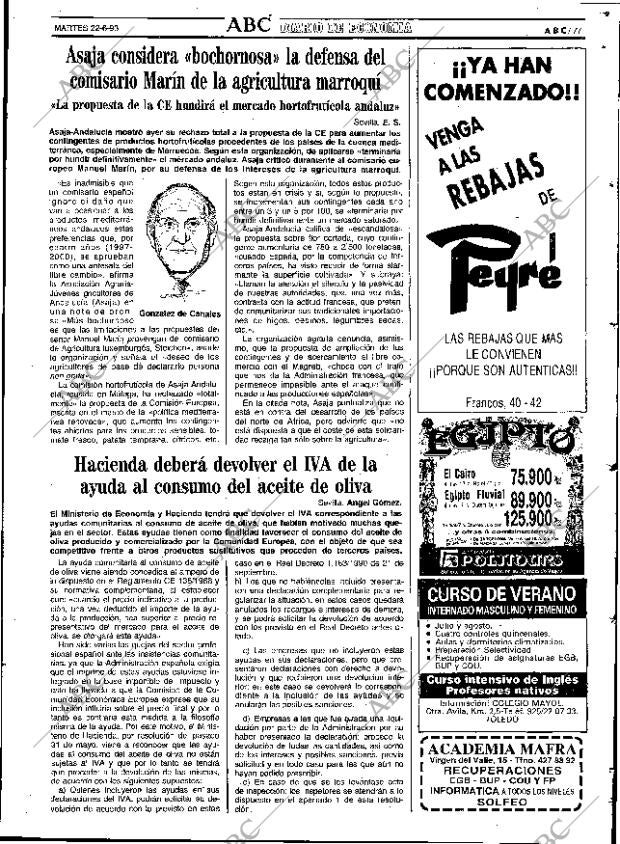 ABC SEVILLA 22-06-1993 página 77