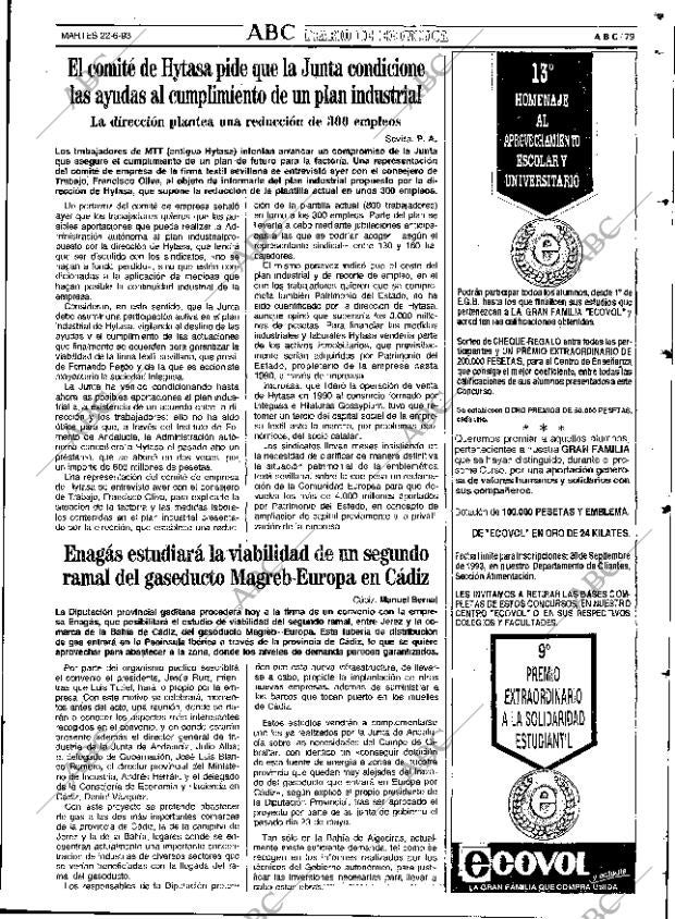 ABC SEVILLA 22-06-1993 página 79