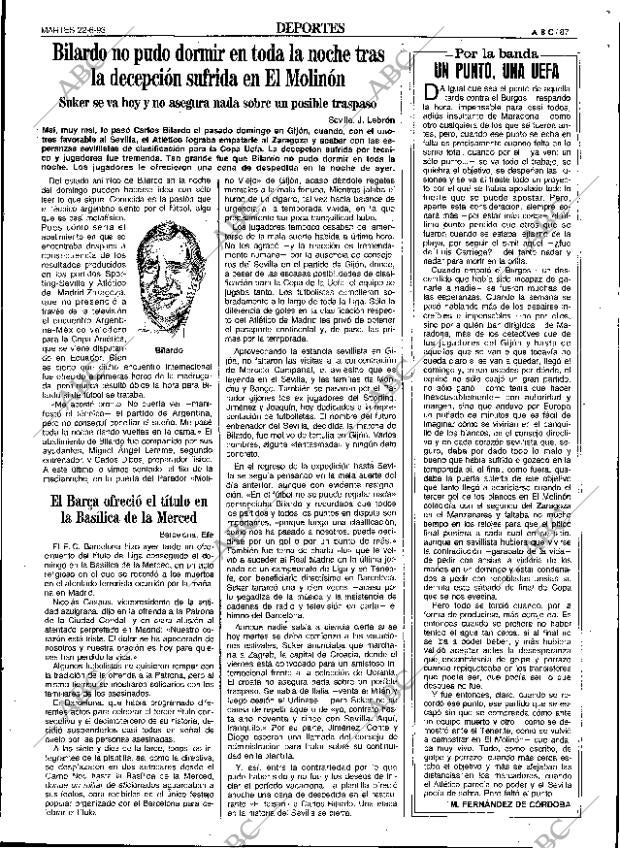 ABC SEVILLA 22-06-1993 página 87