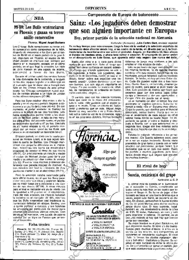 ABC SEVILLA 22-06-1993 página 91