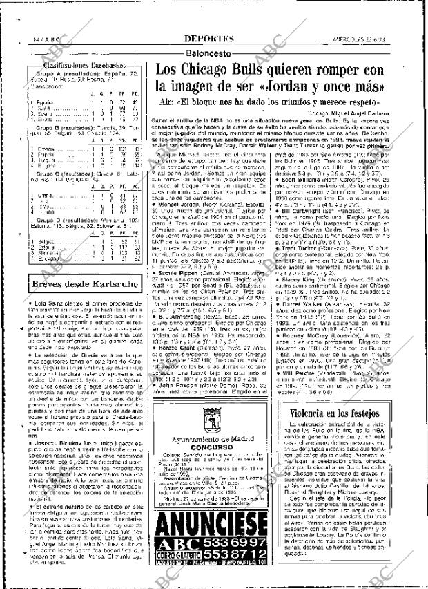 ABC MADRID 23-06-1993 página 84