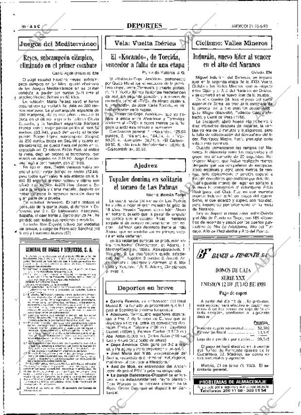 ABC MADRID 23-06-1993 página 86