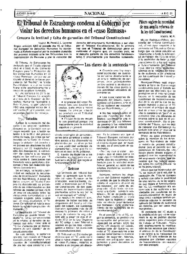 ABC SEVILLA 24-06-1993 página 21