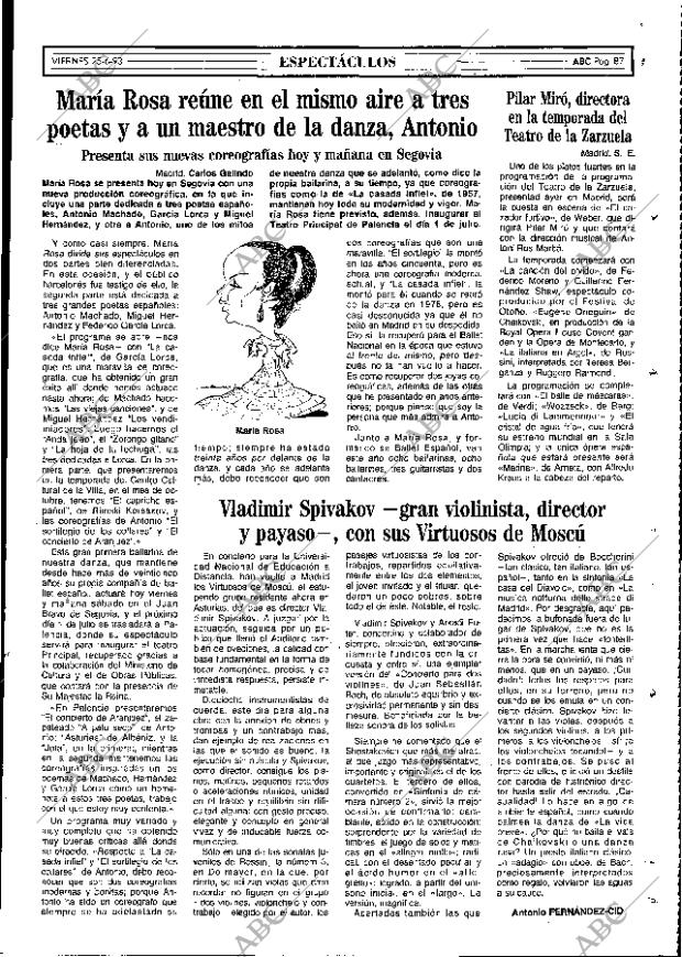 ABC MADRID 25-06-1993 página 87