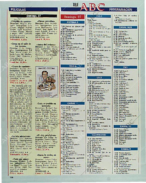 BLANCO Y NEGRO MADRID 27-06-1993 página 138