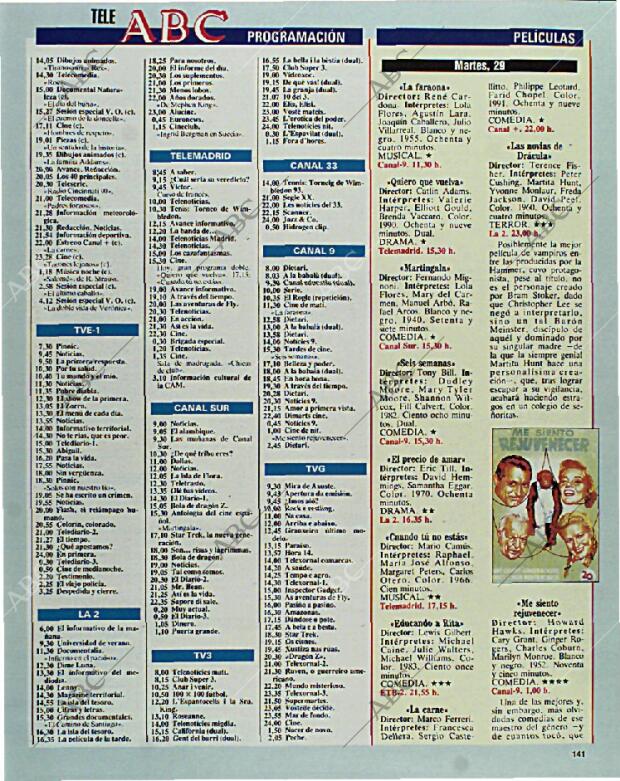 BLANCO Y NEGRO MADRID 27-06-1993 página 141