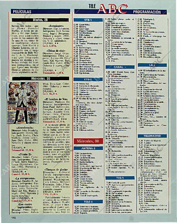 BLANCO Y NEGRO MADRID 27-06-1993 página 142