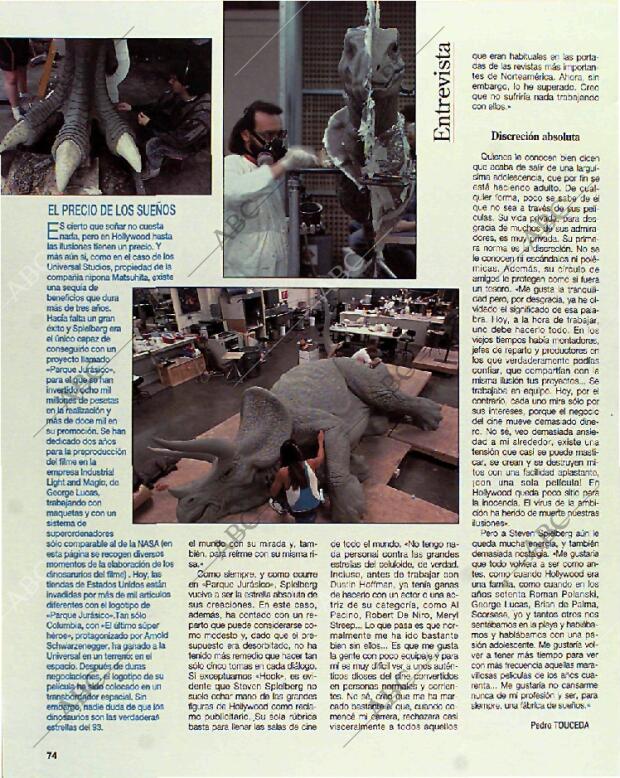 BLANCO Y NEGRO MADRID 04-07-1993 página 74