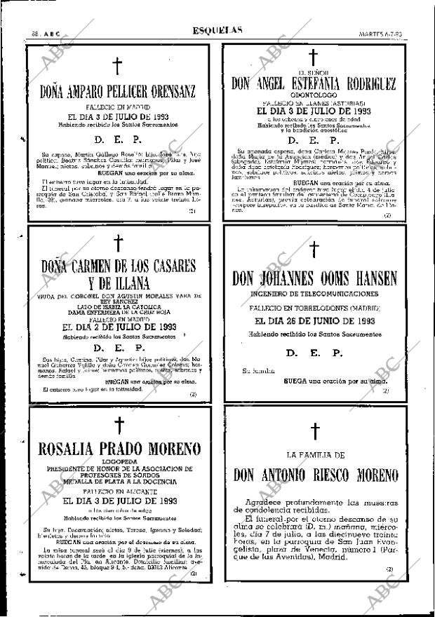 ABC MADRID 06-07-1993 página 88