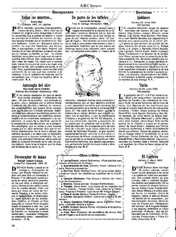 CULTURAL MADRID 09-07-1993 página 22