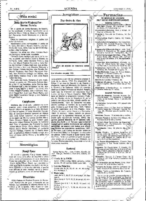 ABC MADRID 11-07-1993 página 84