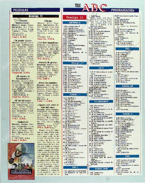 BLANCO Y NEGRO MADRID 11-07-1993 página 124