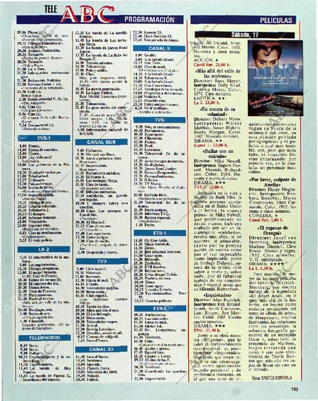 BLANCO Y NEGRO MADRID 11-07-1993 página 133