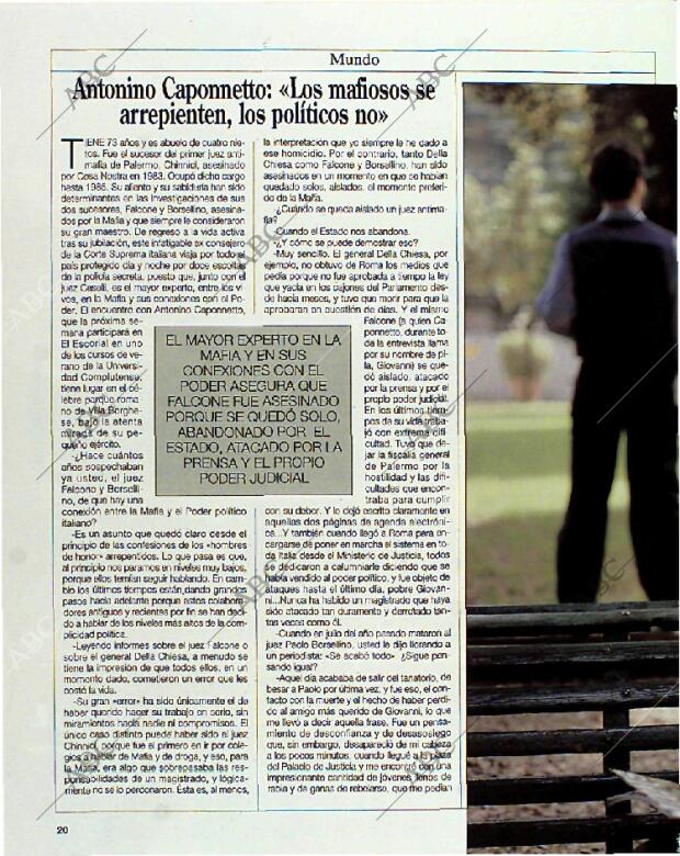 BLANCO Y NEGRO MADRID 11-07-1993 página 20