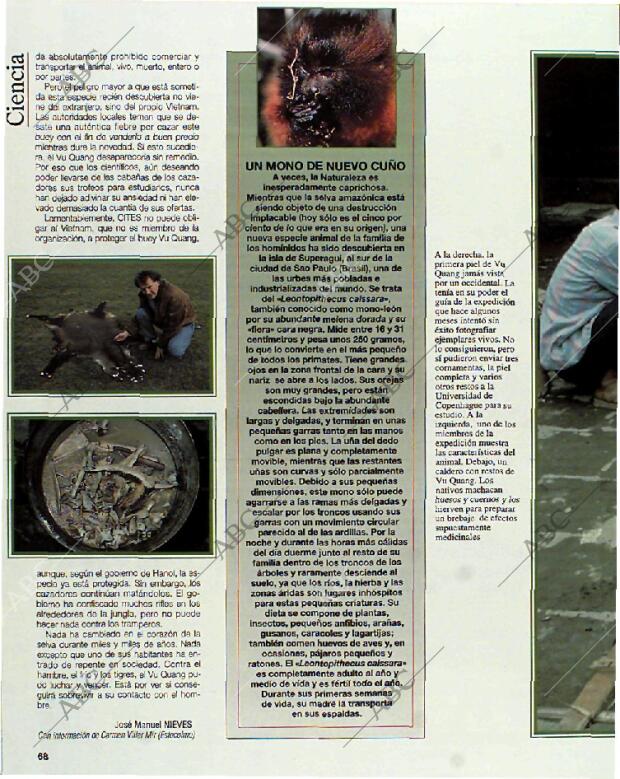 BLANCO Y NEGRO MADRID 11-07-1993 página 68